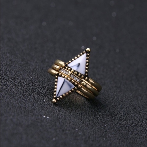 Fashion (Stackable) Ring Set of 3 - Picture 3 of 4